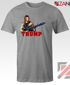 Donald Trump Rambo Grey Tshirt