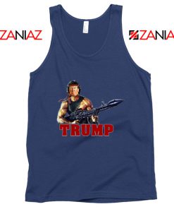 Donald Trump Rambo NAvy Tank Top