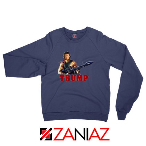 Donald Trump Rambo Navy Sweater