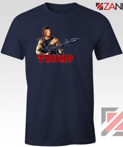 Donald Trump Rambo Navy Tshirt