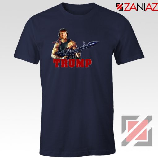 Donald Trump Rambo Navy Tshirt