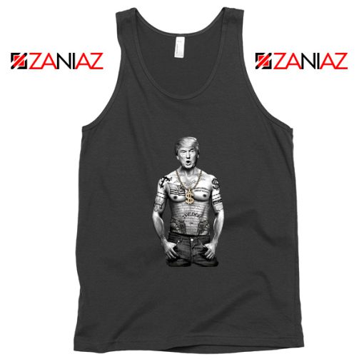 Gangster Donald Trump Black Tank Top