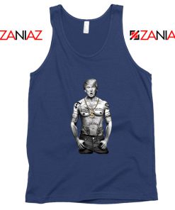 Gangster Donald Trump Navy Tank Top