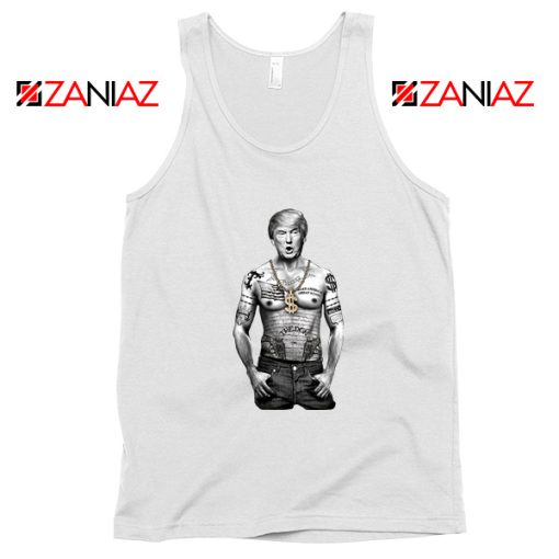 Gangster Donald Trump White Tank Top