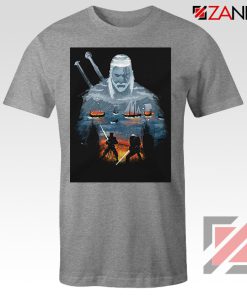 Geralt And Eredin Grey Tee Shirt