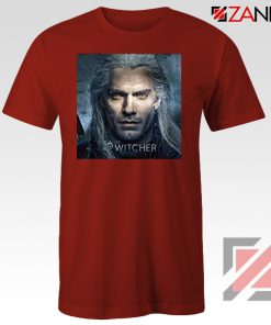 Henry Cavill Serial The Witcher Red Tshirt