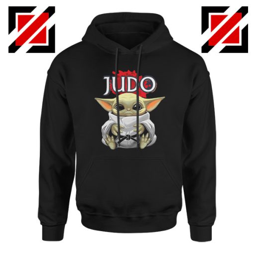 Judo Baby Yoda Black Hoodie