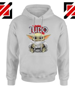 Judo Baby Yoda Grey Hoodie