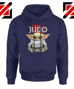 Judo Baby Yoda Navy Hoodie