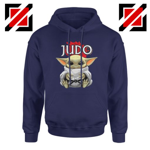 Judo Baby Yoda Navy Hoodie