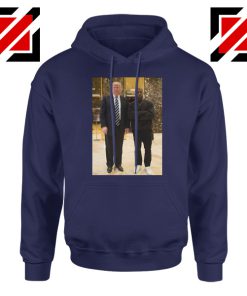 Kanye West and Donald Trump Navy Hoodie