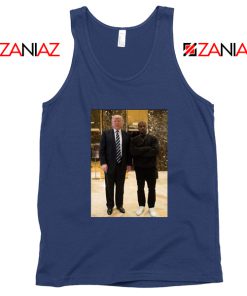 Kanye West and Donald Trump Navy Tank Top