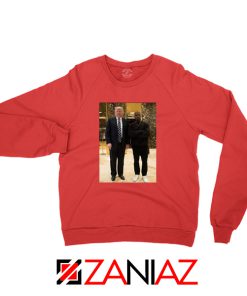 Kanye West and Donald Trump Red Sweatshirt