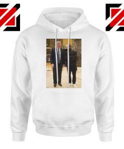 Kanye West and Donald Trump White Hoodie