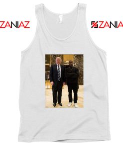 Kanye West and Donald Trump White Tank Top