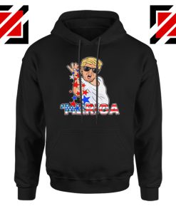 Merica Parody Salt Bae Black Hoodie