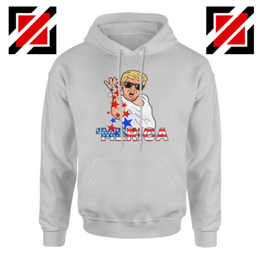 Merica Parody Salt Bae Grey Hoodie