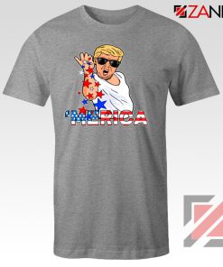 Merica Parody Salt Bae Grey Tee Shirt