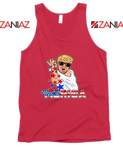 Merica Parody Salt Bae Red Tank Top