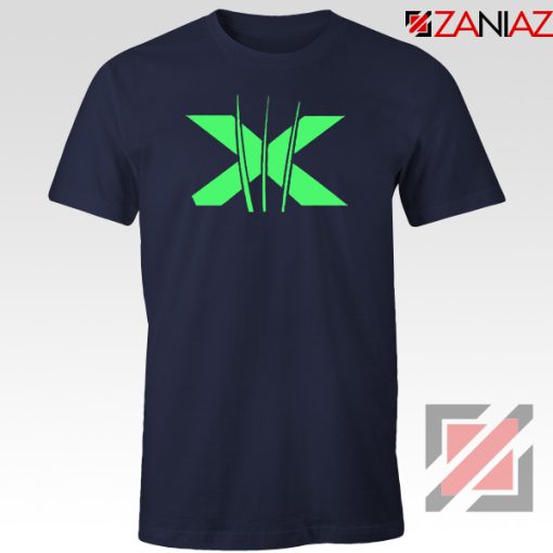 Neon X Men Claw Navy Blue Tshirt