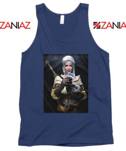 Princess Cirilla The Witcher Navy Tank Top