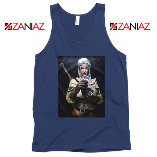 Princess Cirilla The Witcher Navy Tank Top