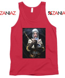 Princess Cirilla The Witcher Red Tank Top