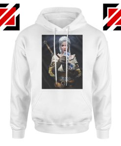 Princess Cirilla The Witcher White Hoodie