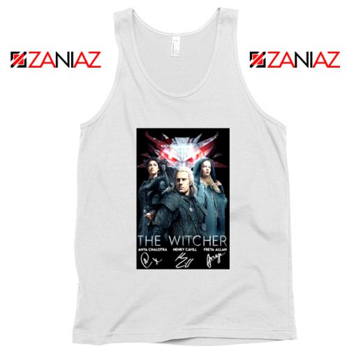 The Witcher Characters White Tank Top