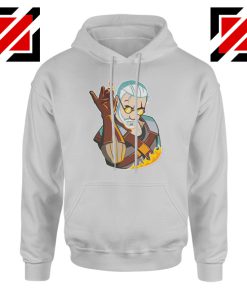 The Witcher Geralt Parody Salt Bae Grey Hoodie