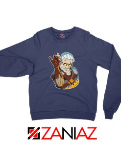 The Witcher Geralt Parody Salt Bae Navy Sweater