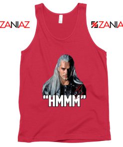 The Witcher Geralt Saying Hmmm Red Tank Top