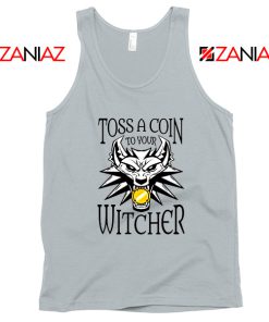 The Witcher Netflix Logo Grey Tank Top