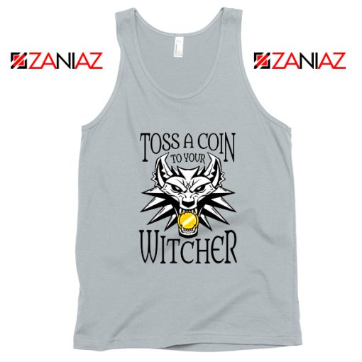 The Witcher Netflix Logo Grey Tank Top