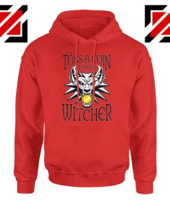 The Witcher Netflix Logo Red Hoodie