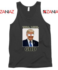 Troll Level God Donald Trump Black Tank Top