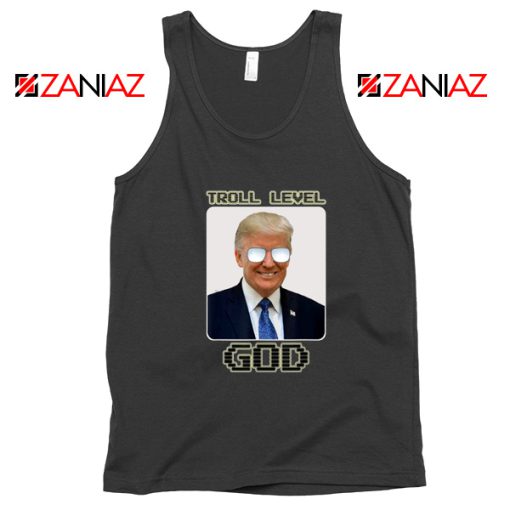 Troll Level God Donald Trump Black Tank Top