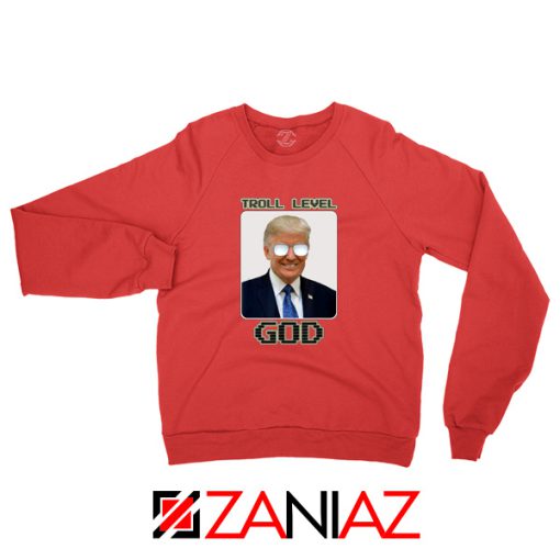 Troll Level God Donald Trump Red Sweater