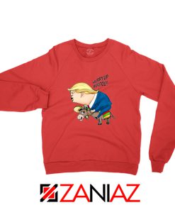 Trump And The Mexican Donkey Red Sweater