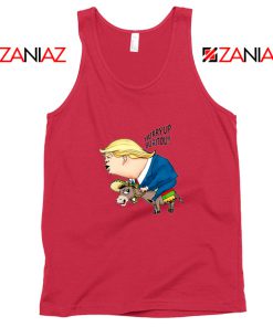 Trump And The Mexican Donkey Red Tank Top