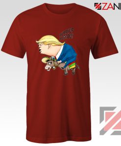 Trump And The Mexican Donkey Red Tshirt