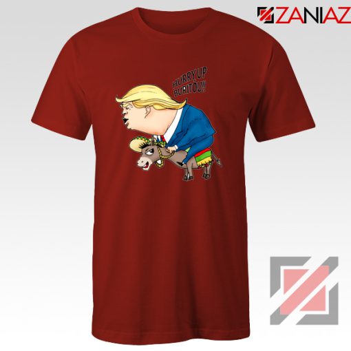 Trump And The Mexican Donkey Red Tshirt