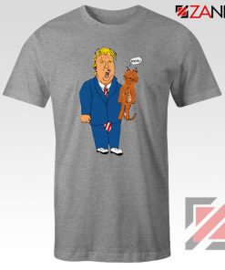 Trump Cat Collector Grey Tee Shirt