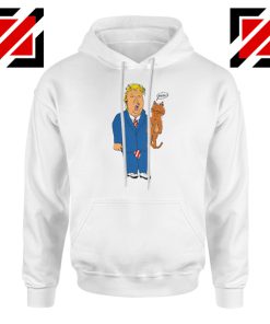 Trump Cat Collector White Hoodie