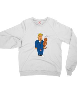 Trump Cat Collector White Sweatshirt