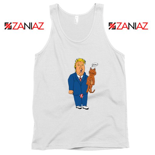 Trump Cat Collector White Tank Top