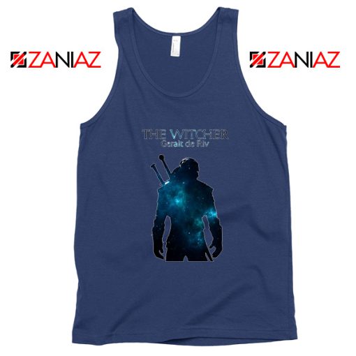 Witcher Geralt Of Rivia Navy Tank Top