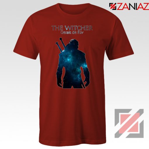 Witcher Geralt Of Rivia Red Tee Shirt