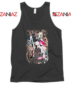 Witcher Printed Graphic Black Tank Top