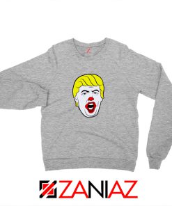 Anti Trump Clown Grey Sweatshirt